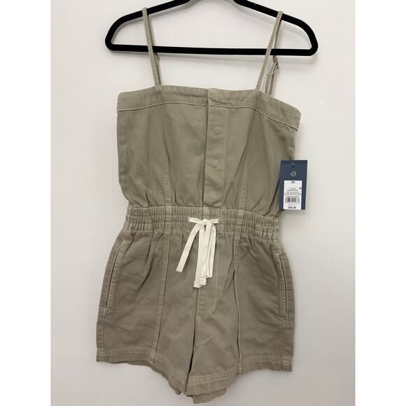 Universal Thread Pants - Universal Thread Khaki Green Strapless Romper Shorts XS NWT Target $32